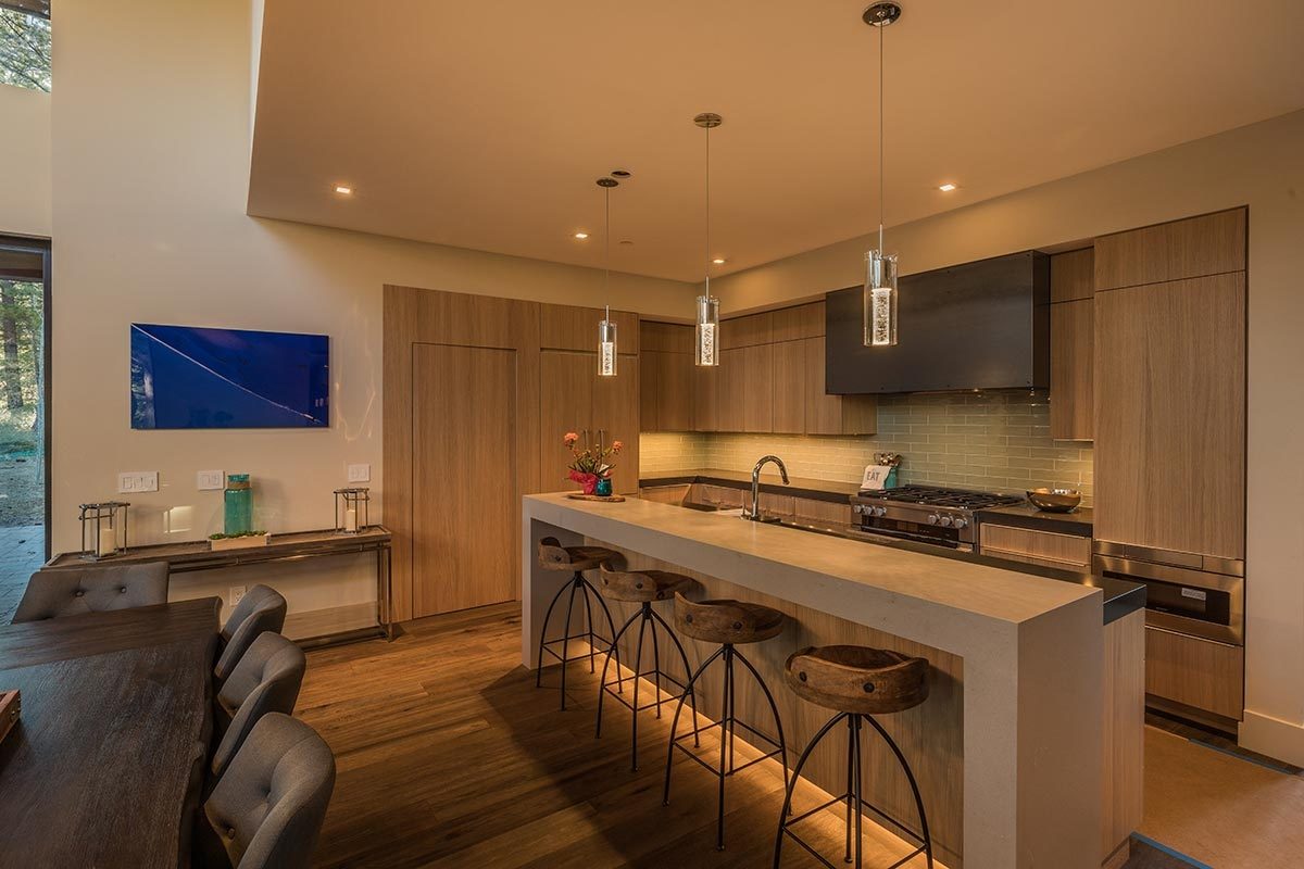 Designer kitchen with quality finishes in Truckee, California